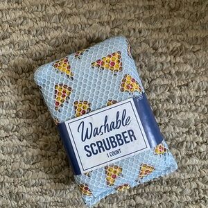 Pizza Pattern Washable Scrubber NEW